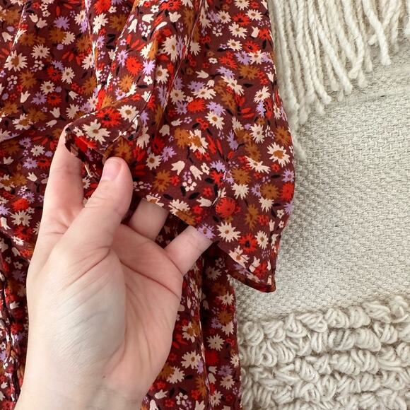 Madewell Silk Button Sleeve Top - Picture 6 of 10